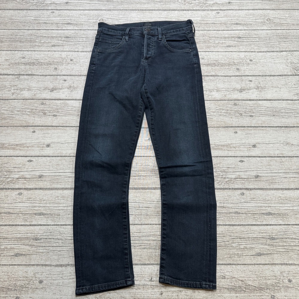 Citizens Of Humanity Jeans Womens 24 Blue Button Fly Denim Elsa Mid Rise Cropped